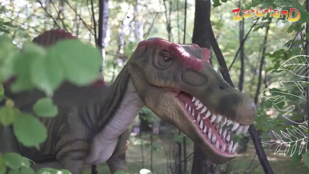 Spinozaur w parku dinozaurów Zatorland