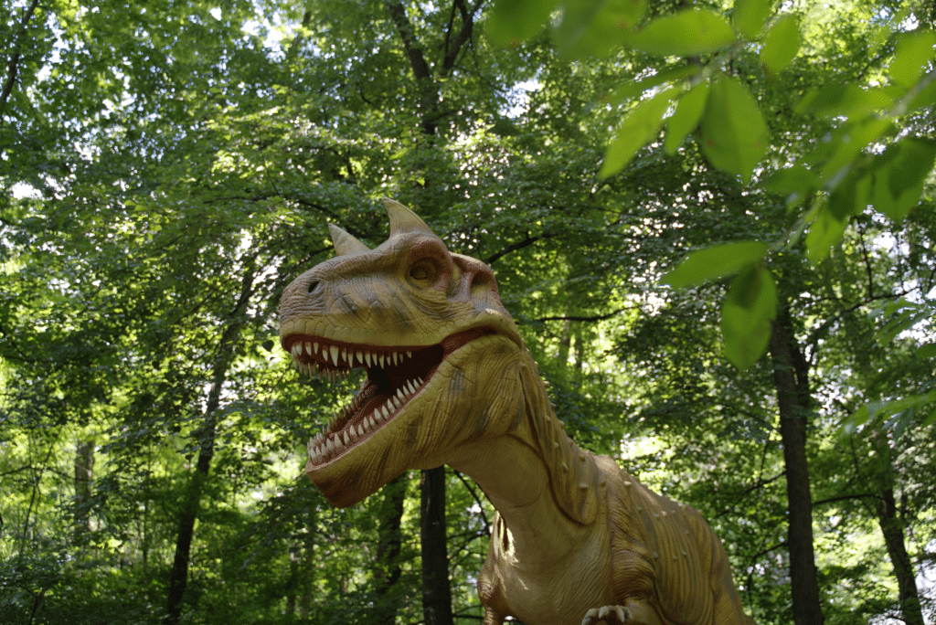 karnotaur w parku ruchomych dinozaurów zatorland