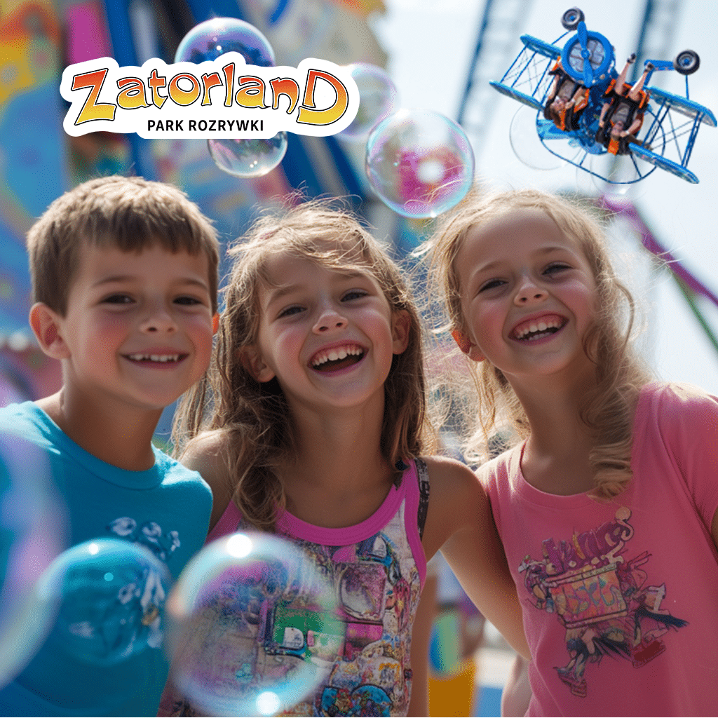 baner promujący Park Rozrywki i Park Dinozaurów Zatorland